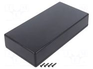 Enclosure: multipurpose; X: 110mm; Y: 220mm; Z: 45mm; TW; ABS; black TAKACHI