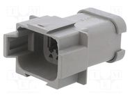 Connector: wire-wire; PX0; male; plug; for cable; PIN: 8; grey; IP68 BULGIN