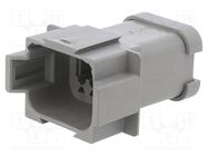 Connector: wire-wire; plug; male; PX0; for cable; PIN: 8; grey; IP68 BULGIN