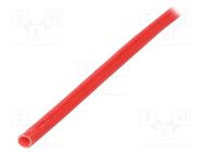 Insulating tube; fiberglass; red; -20÷155°C; Øint: 0.5mm SYNFLEX