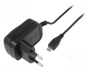 Power supply: switching; mains,plug-in; 5VDC; 5W; Out: USB micro Goobay