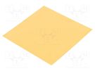Heat transfer pad: silicone; L: 101.6mm; W: 101.6mm; golden; 5W/mK Wakefield Thermal