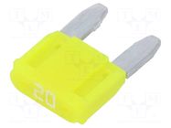 Fuse: fuse; 20A; 32VDC; automotive; 10.9mm; MINI; tin alloy ESKA
