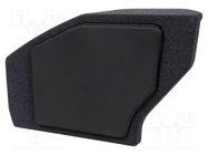 Car loudspeaker enclosure; MDF; black melange; textil; 250mm BASSER