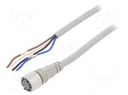 Cable: for sensors/automation; M12; PIN: 4; straight; 10m; plug OMRON