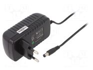 Power supply: switching; mains,plug-in; 12VDC; 2A; 24W; 81.94% POS