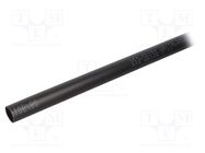 Heat shrink sleeve; glued; 4: 1; 12mm; L: 1m; black; Temp: -55÷110°C HELLERMANNTYTON