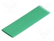 Heat shrink sleeve; glueless; 2: 1; 16mm; L: 1m; green; polyolefine TASKER