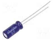 Capacitor: electrolytic; bipolar; THT; 10uF; 25VDC; Ø5x11mm; ±20% PANASONIC