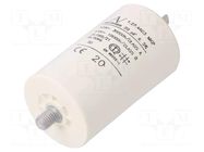 Capacitor: polypropylene; motors, run; 20uF; 470VAC; Ø45x74mm; ±5% KEMET