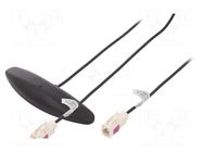 Antenna; inner; AM,FM; 0.25m; black 