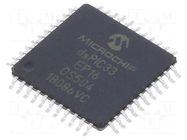 IC: dsPIC microcontroller; 16kB; 2kBSRAM; TQFP44; DSPIC; 0.8mm MICROCHIP TECHNOLOGY