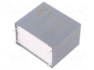 Capacitor: polypropylene; DC-Link; 40uF; THT; ESR: 4mΩ; C4AQ; ±5% KEMET