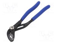 Pliers; for pipe gripping,adjustable; 200mm; with button 