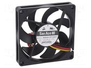 Fan: DC; axial; 12VDC; 80x80x15mm; 86.4m3/h; 41dBA; ball; 6100rpm SANYO DENKI