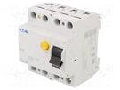 RCD breaker; Inom: 40A; Ires: 100mA; Max surge current: 500A; IP20 EATON ELECTRIC