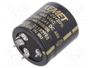 Capacitor: electrolytic; SNAP-IN; 240uF; 450VDC; Ø35x35mm; ±20% KEMET