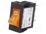 Circuit breaker; Urated: 240VAC; 60VDC; 15A; DPST; Poles: 2; SNAP-IN SCHURTER