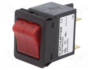 Circuit breaker; Urated: 240VAC; 60VDC; 1A; DPST; Poles: 2; SNAP-IN SCHURTER