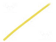 Insulating tube; fiberglass; yellow; -20÷155°C; Øint: 1mm SYNFLEX