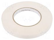 Tape: electrical insulating; W: 12mm; L: 55m; Thk: 0.177mm; white 3M