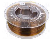 Filament: PET-G; Ø: 1.75mm; amber; 220÷250°C; 1kg DEVIL DESIGN