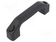 Holder; polyamide; black; H: 42mm; L: 143mm; W: 26mm; handle RST ROZTOCZE