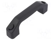 Holder; polyamide; black; H: 42mm; L: 143mm; W: 26mm; handle RST ROZTOCZE