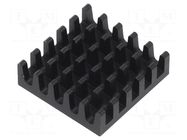 Heatsink: extruded; grilled; BGA; black; L: 21mm; W: 21mm; H: 6.6mm Wakefield Thermal