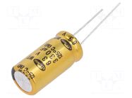 Capacitor: electrolytic; THT; 330uF; 63VDC; Ø12.5x25mm; ±20%; 5000h SAMWHA