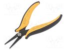 Pliers; smooth gripping surfaces,flat,elongated; 160mm PIERGIACOMI