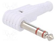 Plug; Jack 6,3mm; male; stereo; ways: 3; angled 90°; for cable CLIFF