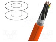 Wire: servo drive; MOTIONLINE® ADVANCED; 4G1.5mm2; orange; Cu NEXANS