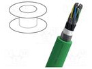 Wire: test lead cable; 4x2x0.25mm2; green; stranded; Cu,tinned NEXANS