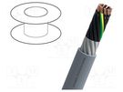 Wire; MOTIONLINE® ADVANCED; 18G0.5mm2; unshielded; 600V; Cu; grey NEXANS
