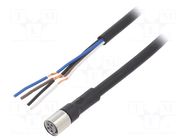 Cable: for sensors/automation; M8; PIN: 4; straight; Len: 10m; plug OMRON