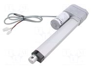 Motor: linear actuator; 12VDC; 7A; 5: 1; 152.4mm; IP65 POLOLU