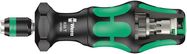 826 T Kraftform Turbo bitholding handle with Rapidaptor quick-release chuck, 1/4"x146, Wera