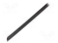 Insulating tube; fiberglass; black; -20÷155°C; Øint: 4.5mm SYNFLEX