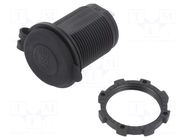 USB power supply; USB A socket x2; Sup.volt: 12÷24VDC; black 4CARMEDIA