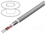 Wire; Xtra Guard® Flex; 1x2x26AWG; PVC; dark grey; 300V; 30.5m ALPHA WIRE