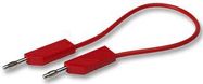 TEST LEAD, RED, 500MM, 60V, 16A