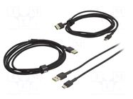 Cable; USB 2.0; USB A plug,USB C plug; black; polypropylene GREEN CELL