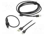 Cable; USB 2.0; USB A plug,USB C plug; black; polypropylene GREEN CELL