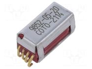 Relay: reed switch; SPDT; Ucoil: 5VDC; 0.2A; max.30VDC; max.30VAC COTO TECHNOLOGY