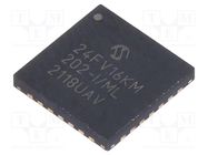 IC: PIC microcontroller; 16kB; 32MHz; SMD; QFN28; PIC24 MICROCHIP TECHNOLOGY