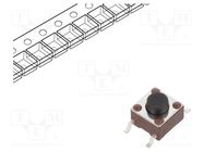 Microswitch TACT; SPST-NO; Pos: 2; 0.05A/50VDC; SMT; none; 1.57N E-SWITCH