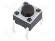 Microswitch TACT; SPST-NO; Pos: 2; 0.05A/12VDC; THT; 1.57N; 6x6x4mm E-SWITCH