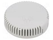 Enclosure: for alarms; Z: 20.3mm; ABS; grey; 1551V; vented; Ø: 80mm HAMMOND