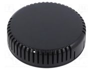 Enclosure: for alarms; Z: 20.3mm; ABS; black; vented; Series: 1551V 